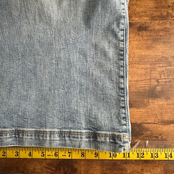 Maurices M Jeans 16W Short High Rise Button Fly Wide Leg Light Wash Beachy - Picture 6 of 9